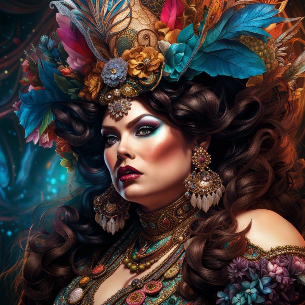 Brunette Drag Queen: Fantasycore Masterpiece