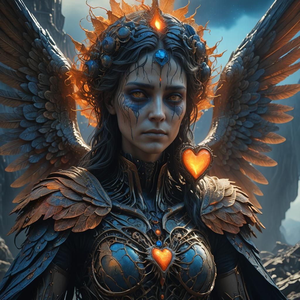Angel of Lonely Hearts: Surreal Fantasy Concept Art