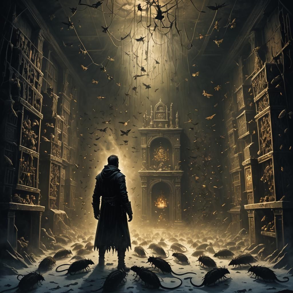 Master of Vermin: Dark Fantasy Illustration