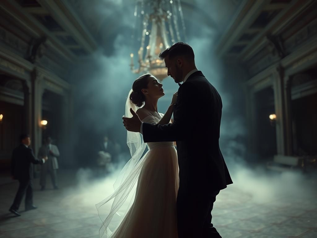 Ethereal Dance in a Decaying Ballroom