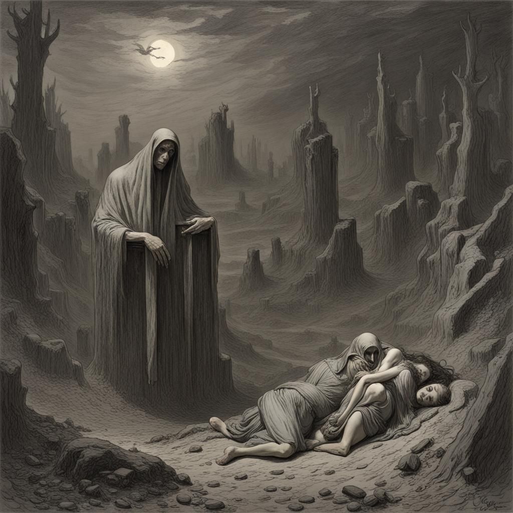 A Land of Sorrow: Dark Fantasy Art