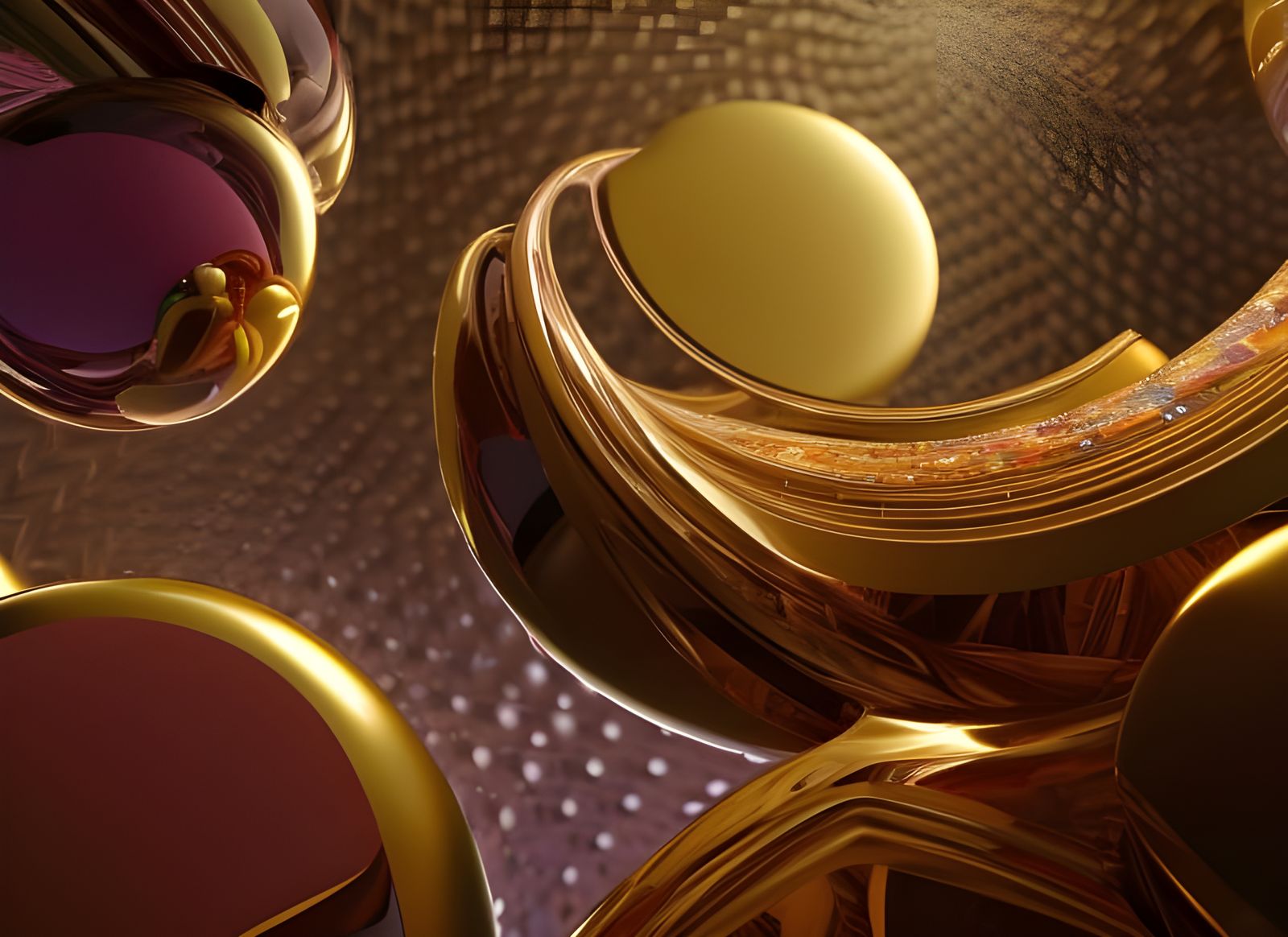 Geometric Abstract: Intricate Polychromatic Mandelbulb Desig...