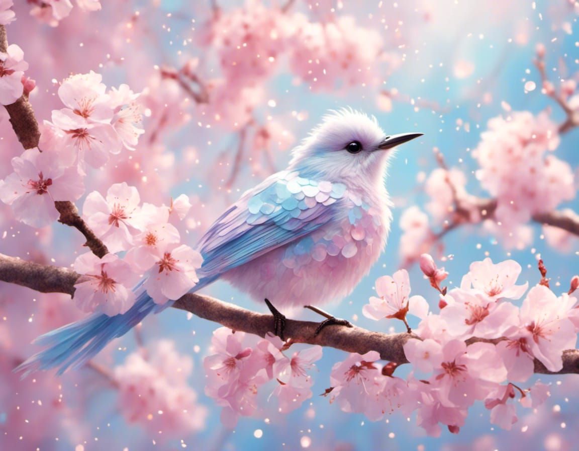 Gorgeous pastel bird