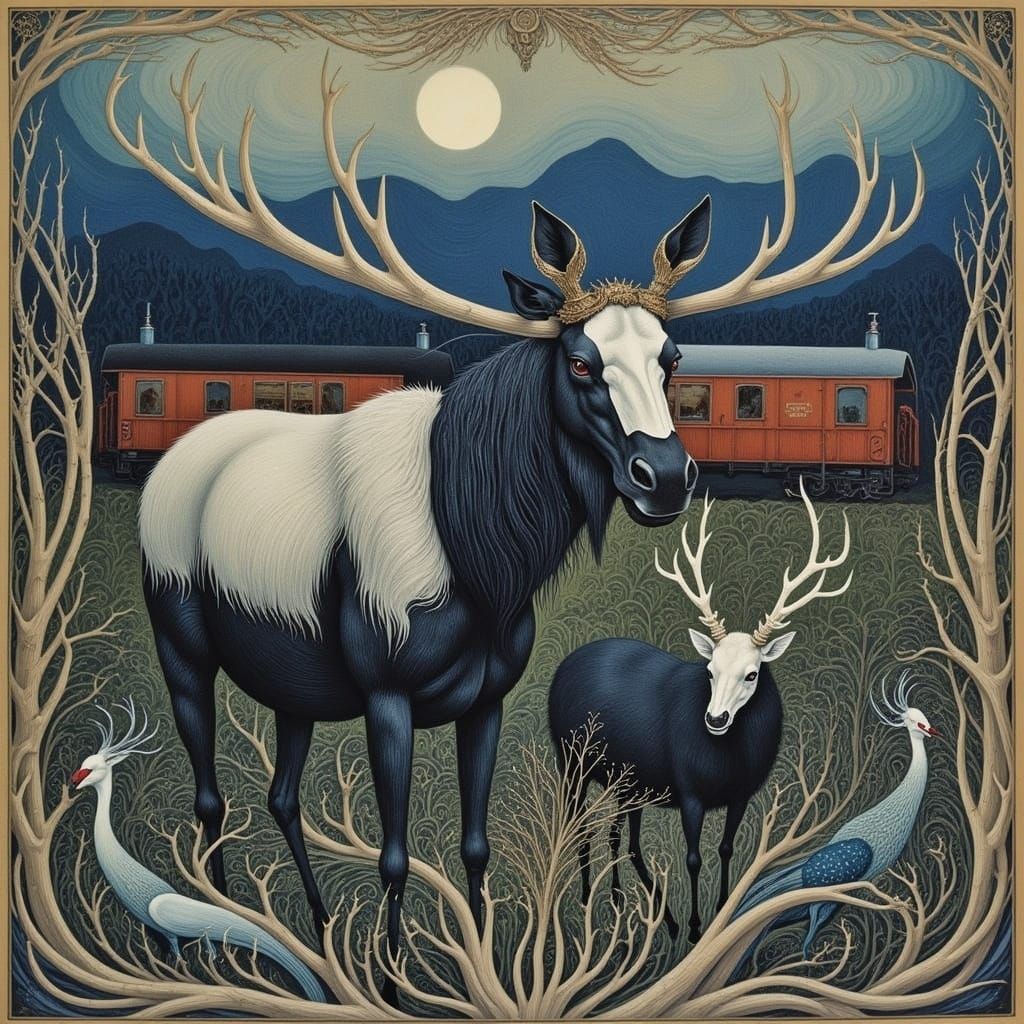 Moose on the Loose: A Fairytale Scene