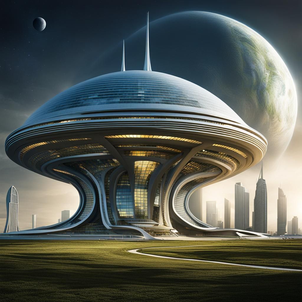 Futuristic Alien Architecture Concept