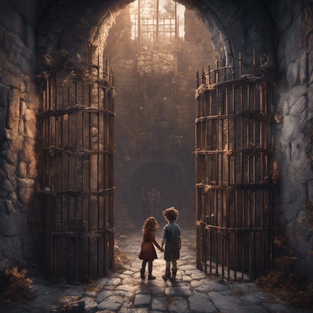 Boy Rescues Girl from Castle Prison Cell