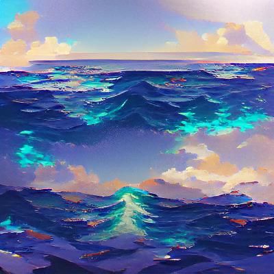 AI Interpretation of a Vast Ocean