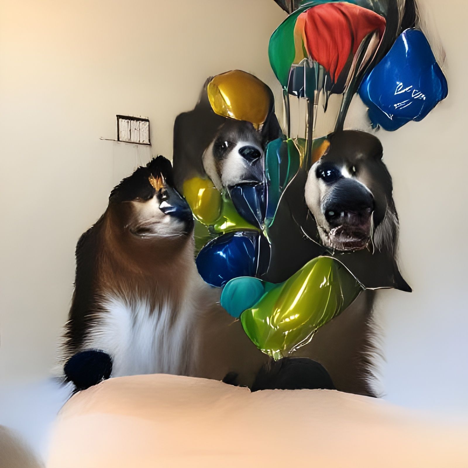 Colorful Balloons Generated by AI