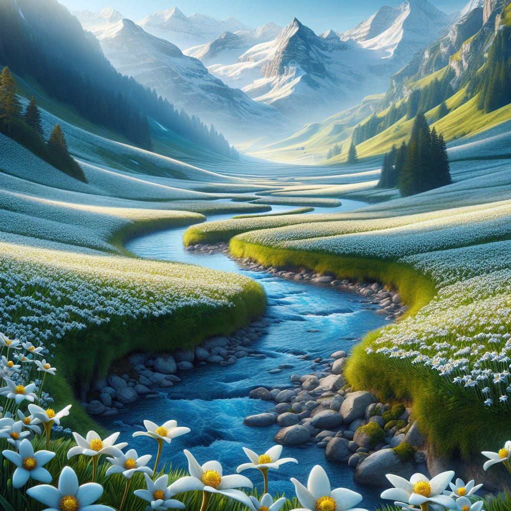 Serenity in a Swiss Alpine Meadow
