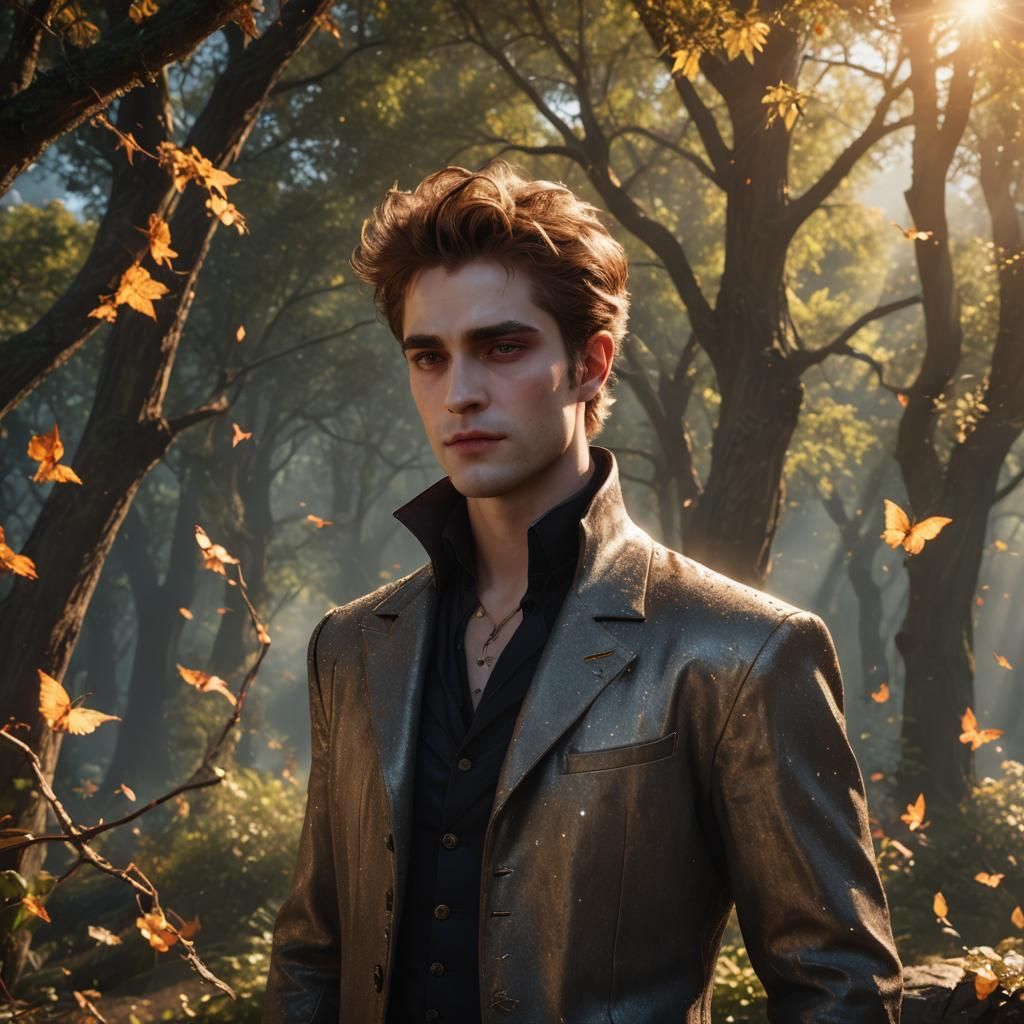 Sparkling Vampire in Sunlight: Detailed Matte Painting