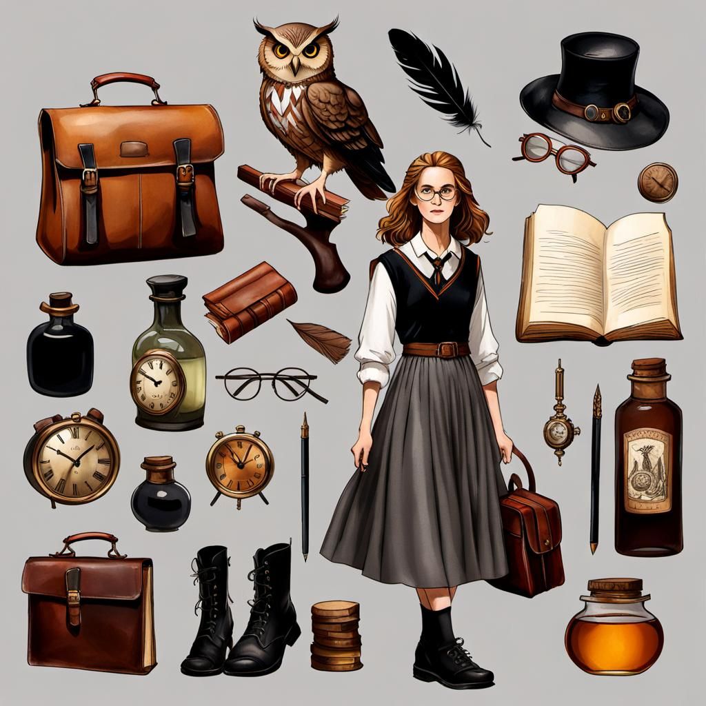Hermione Granger's Back to School Mood Board
