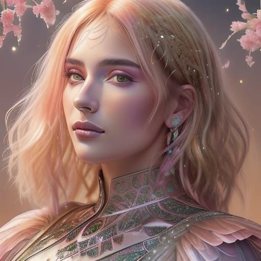 Luminous Blossoms in Golden Hour