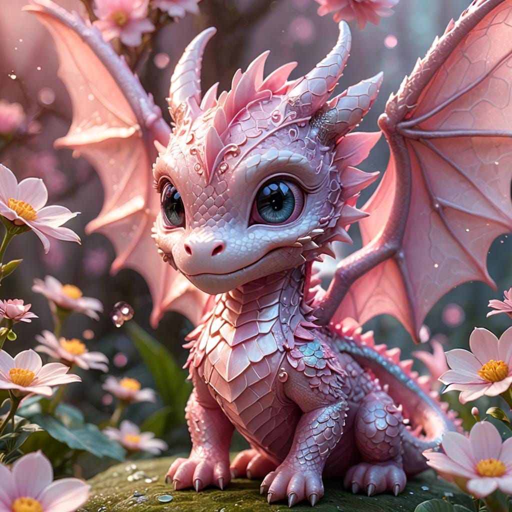 Pink Baby Dragon