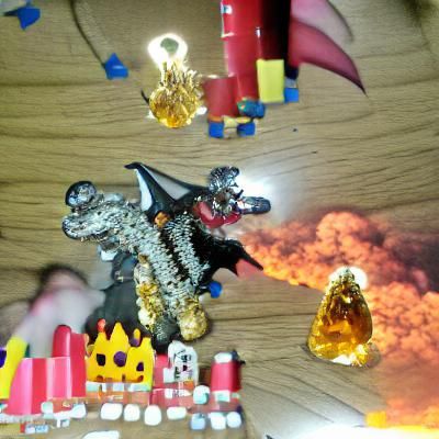 Epic Dragon Versus Knight Battle