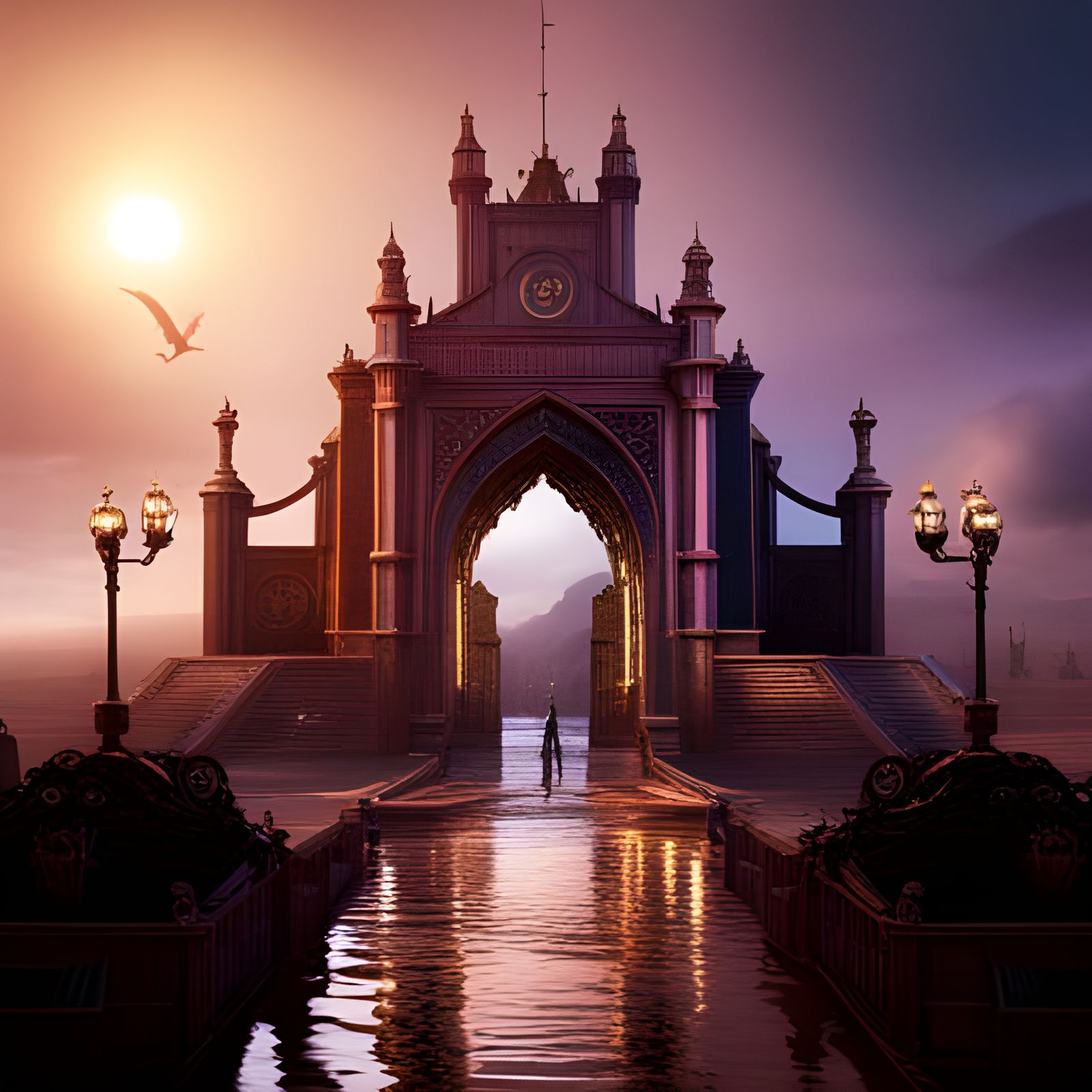 Doves in Flight: Detailed Digital Art