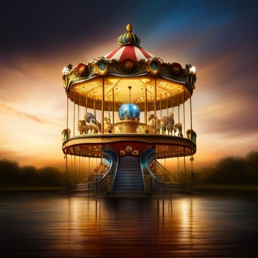 Apple Carousel in Disney Fantasy Style