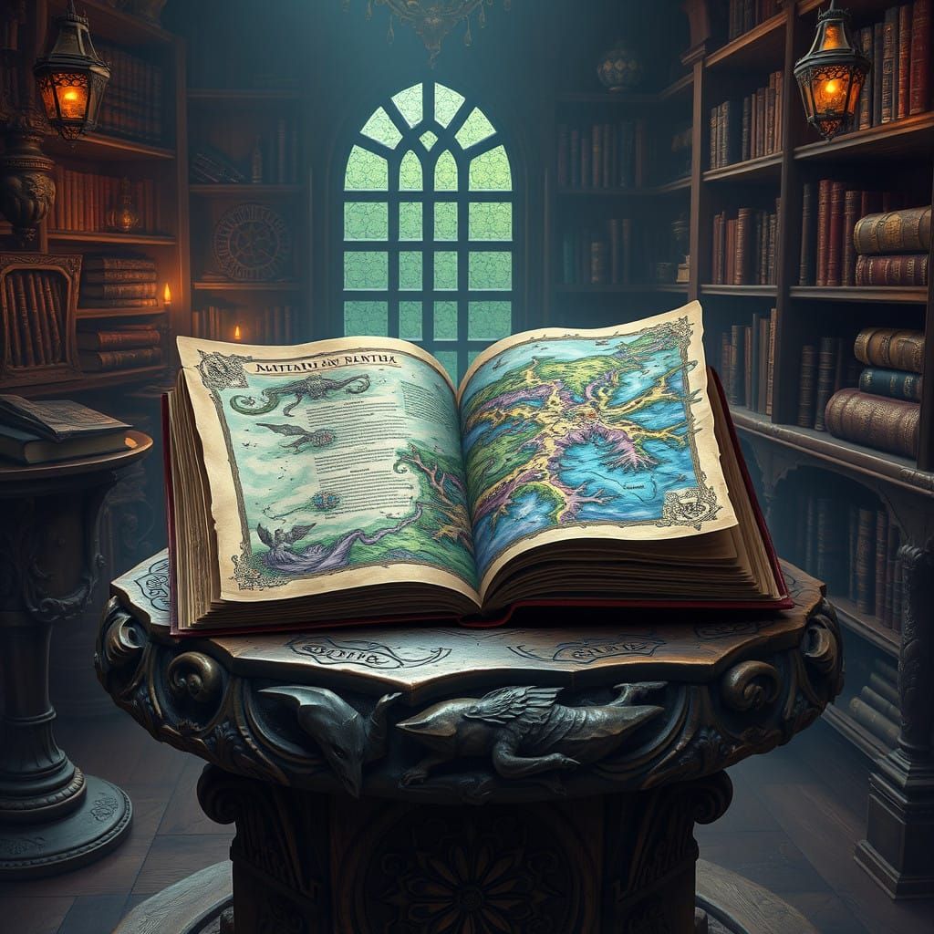 Ancient Tome Unveils Forgotten Realms in Mysterious Chamber
