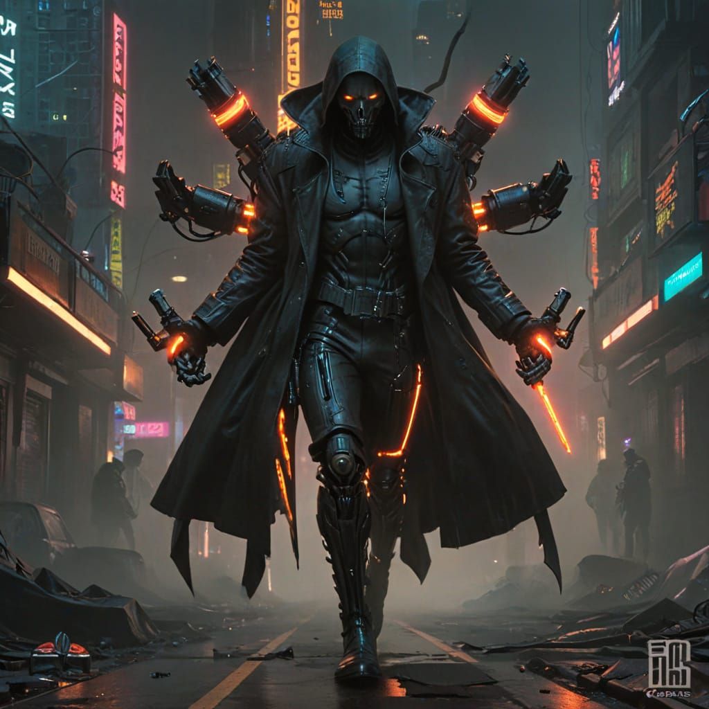 Cyberpunk Necromancer Unleashes Undead Cyborgs in Dystopian ...