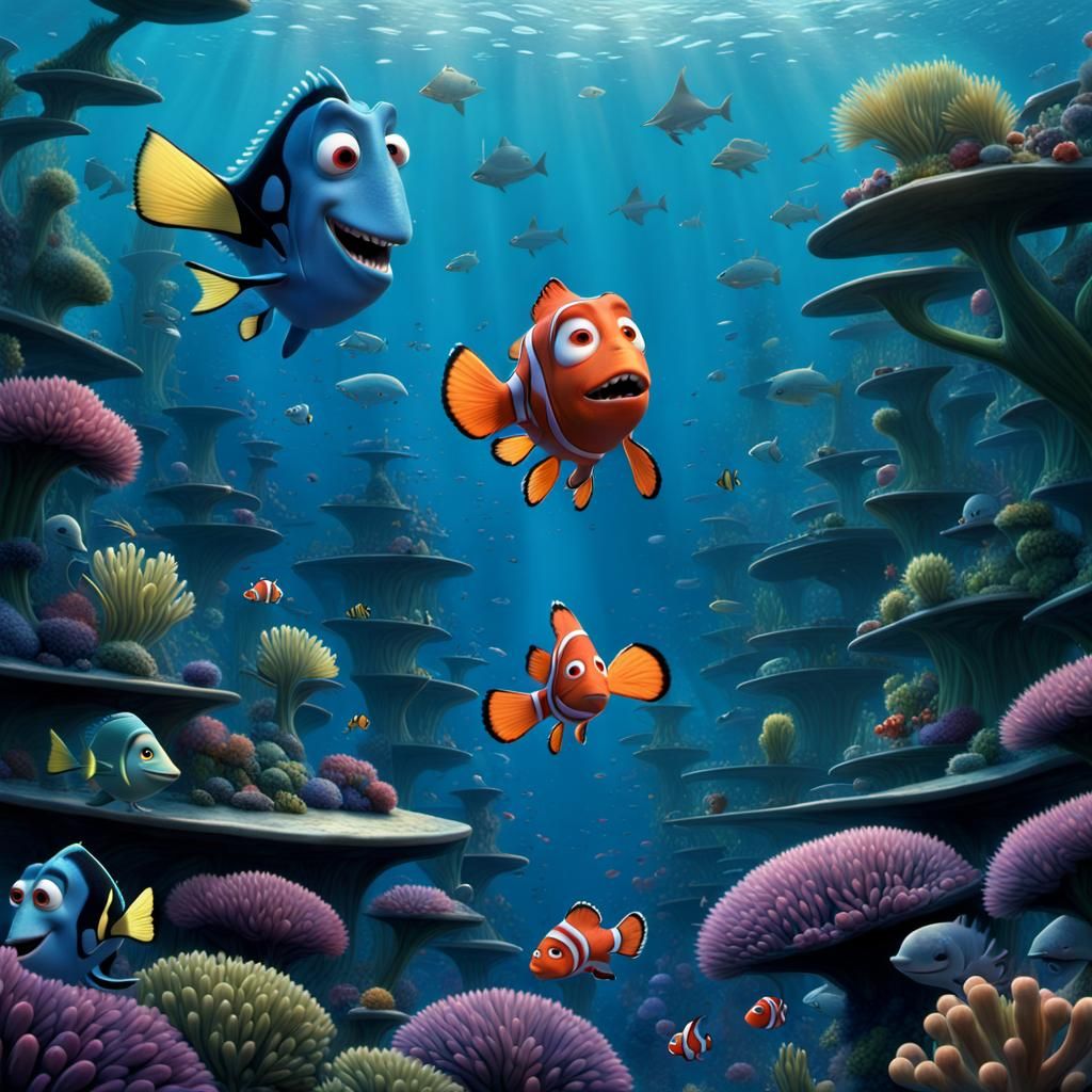 Finding Nemo Digital Matte Painting