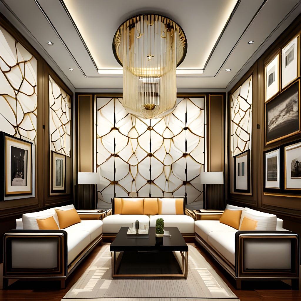 Crystal Tree Sculpture by Lake at Night