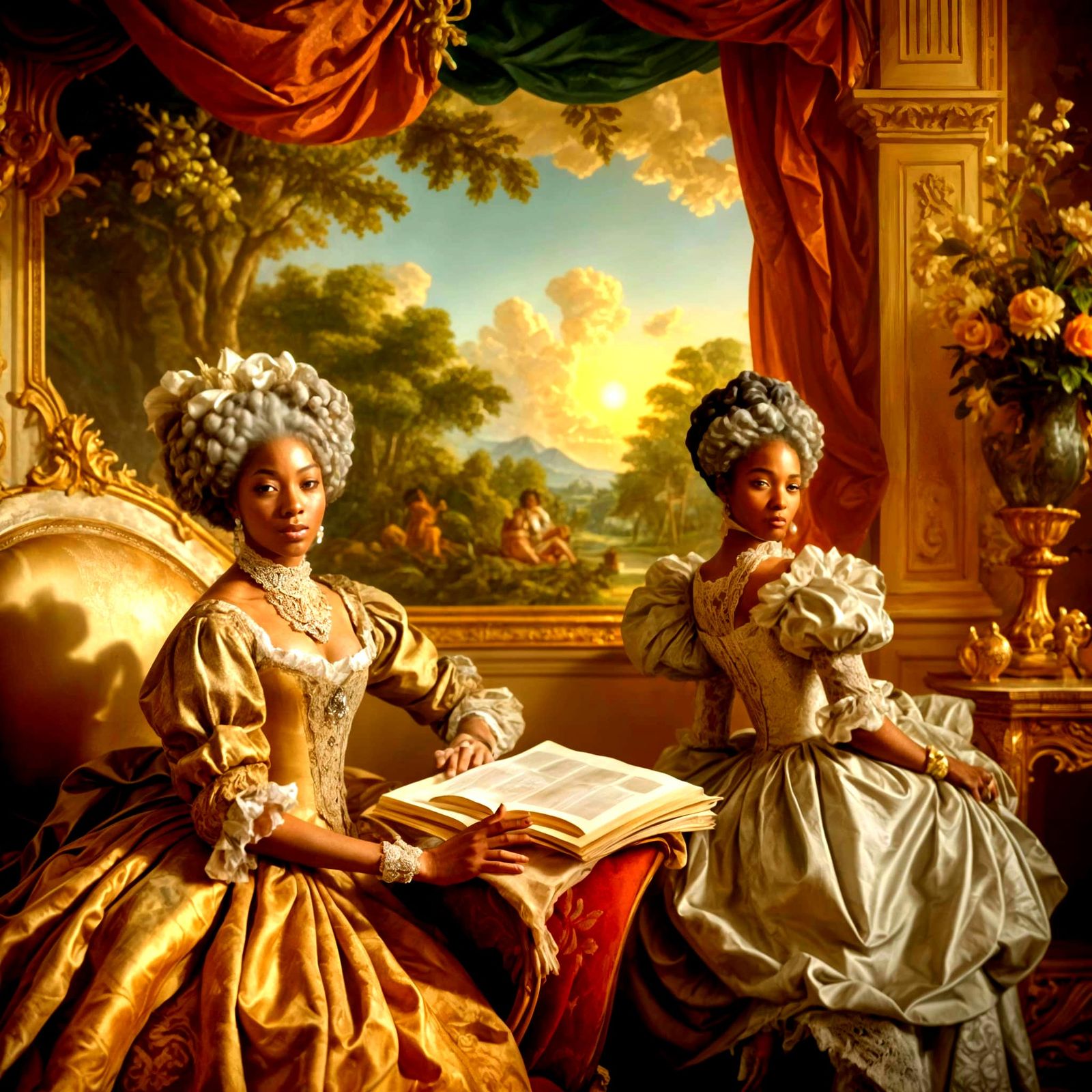 Art and pleasure depicted