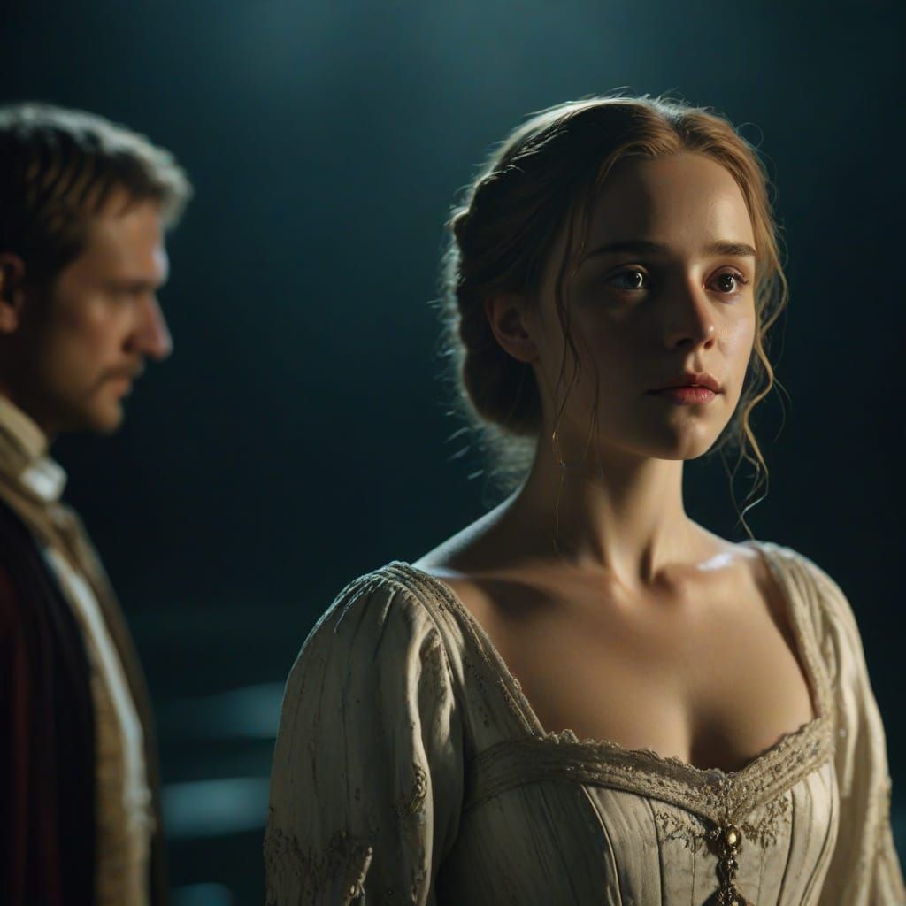 Cinematic Drama with Film Grain and Light Leaks