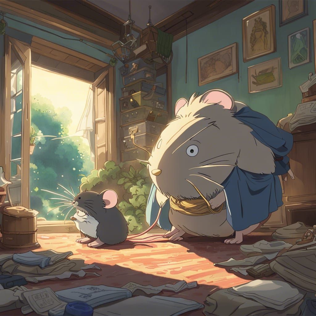 Anime Visual: Mouse, King, and Angry Queen