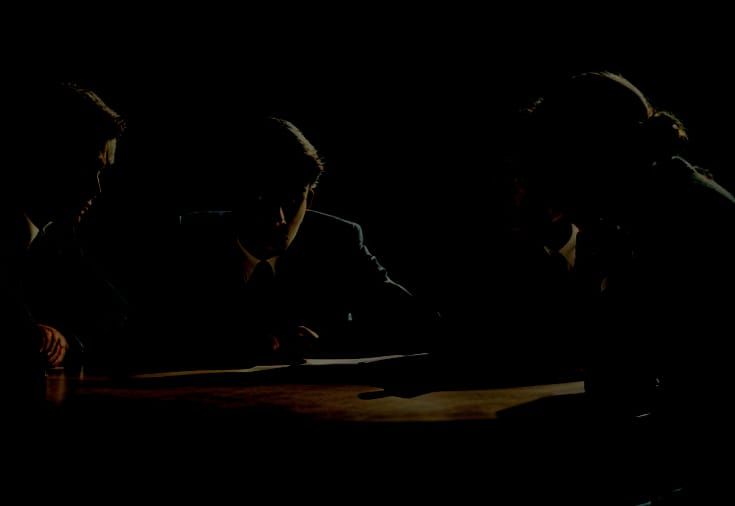 Dark Conspiracy: Students Plotting in Shadow