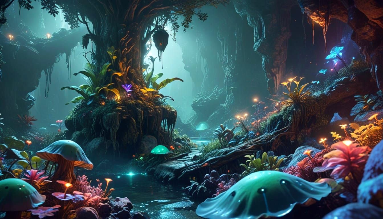 Surreal Cavern Reveals Hidden Worlds