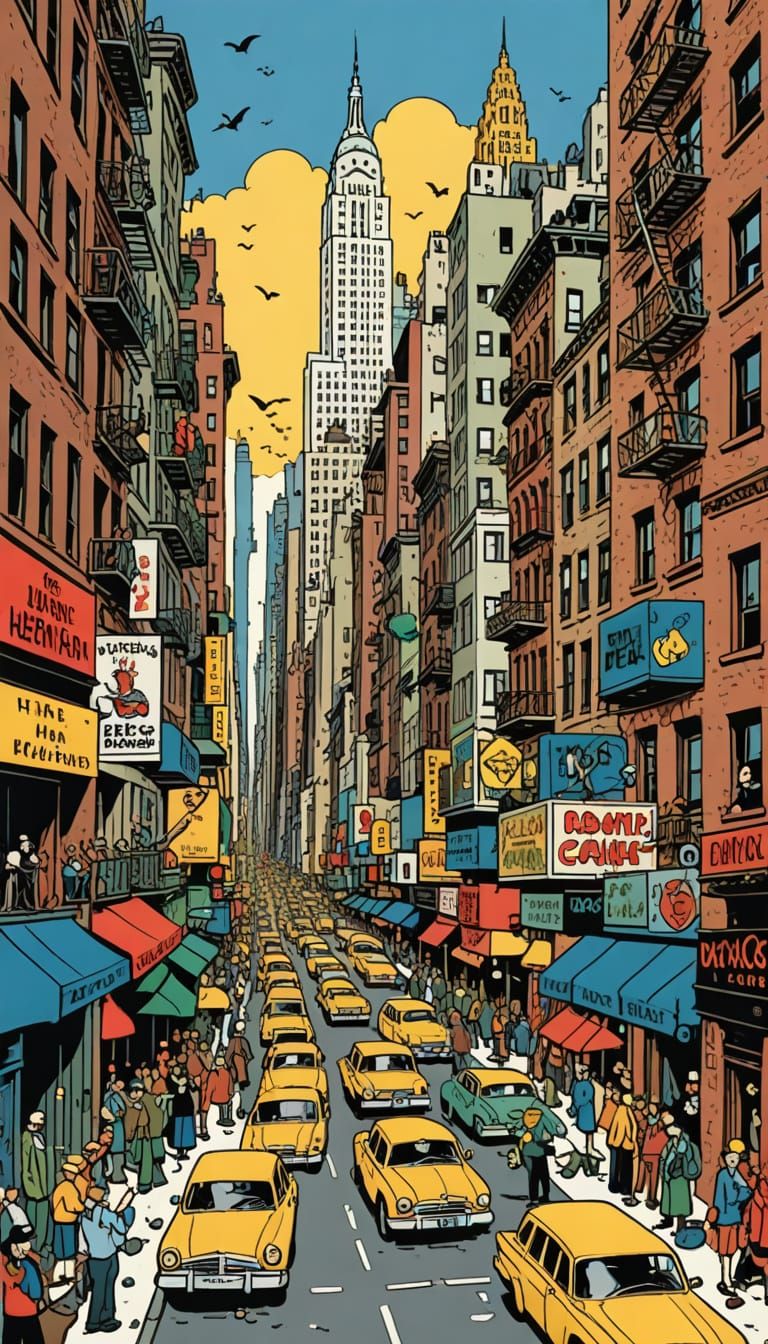 Vintage-Style NYC in Turmoil