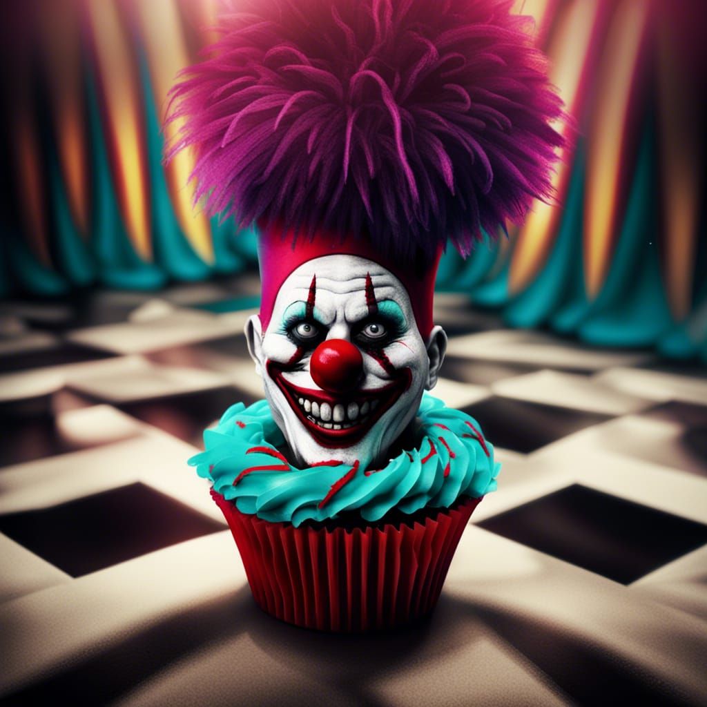 Clown Cupcake - Posted