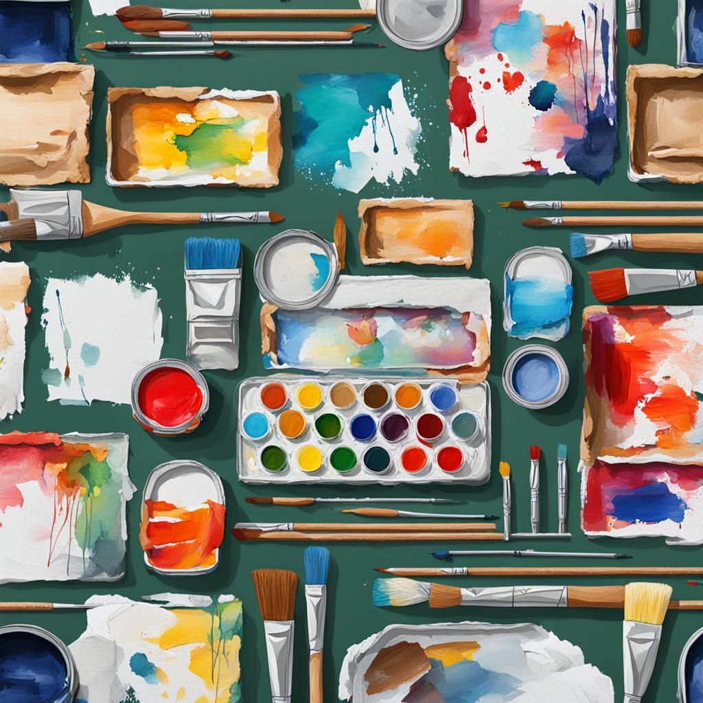 Abstract AI Interpretation of a Painting Prompt