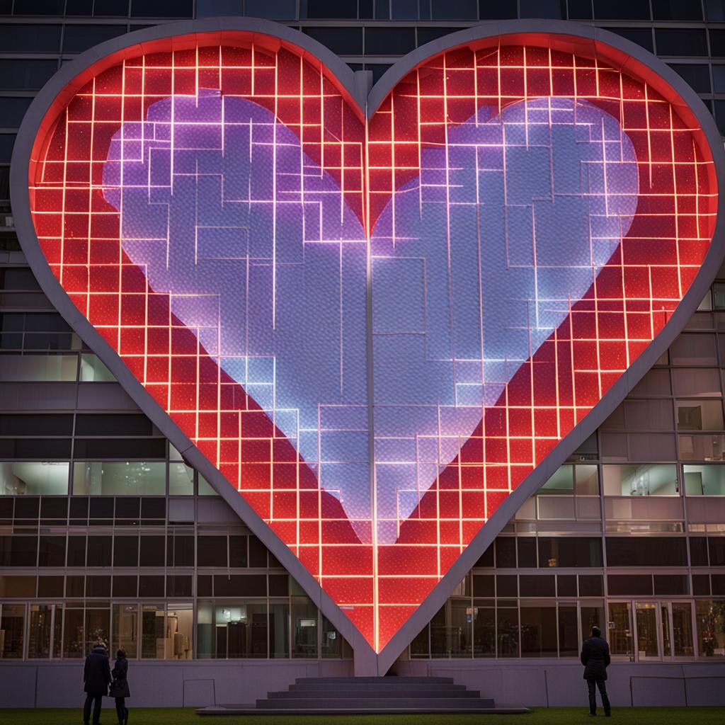 Heart Projection: Love in Light and Shadow