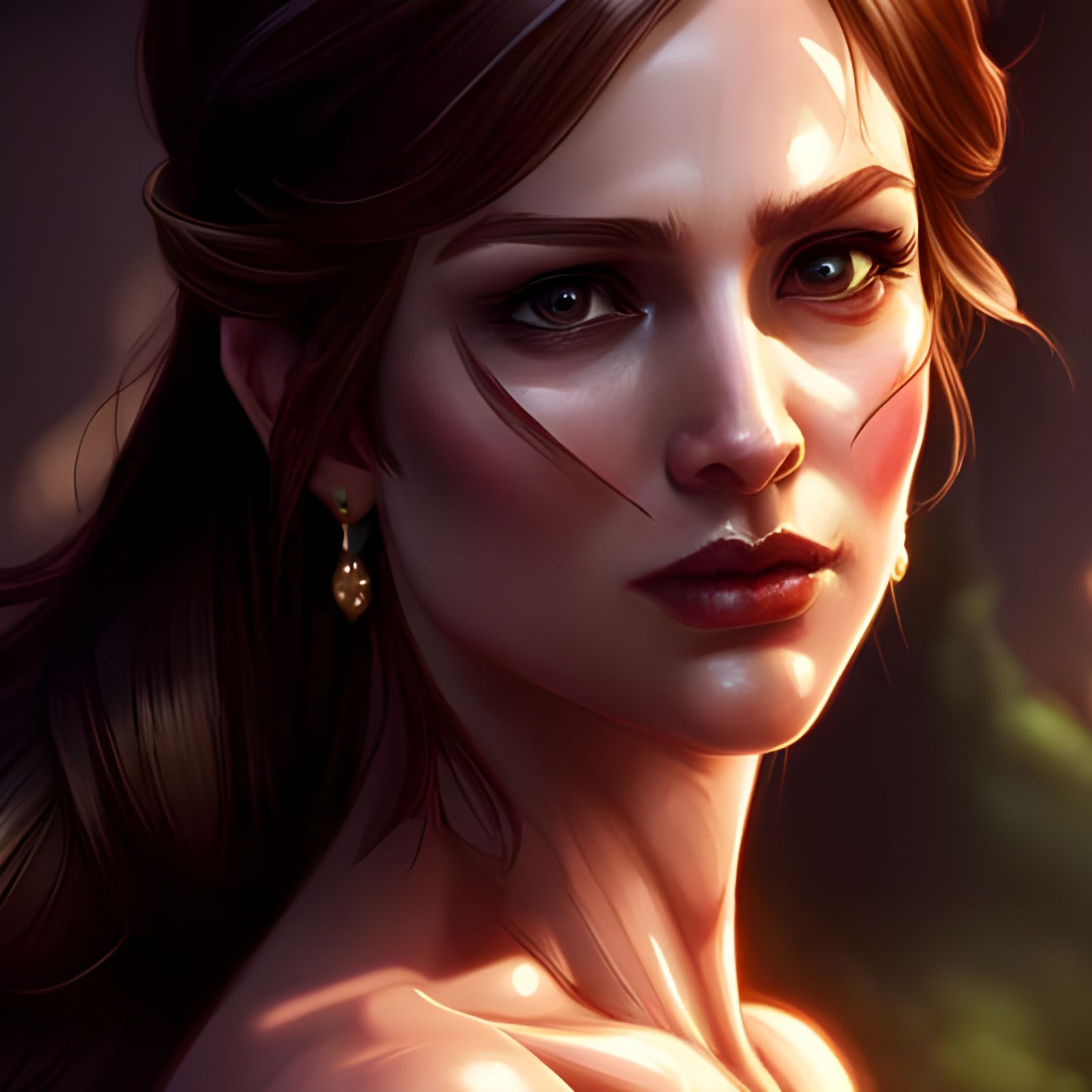 Muscular Princess Belle in Rococo Style, 8K