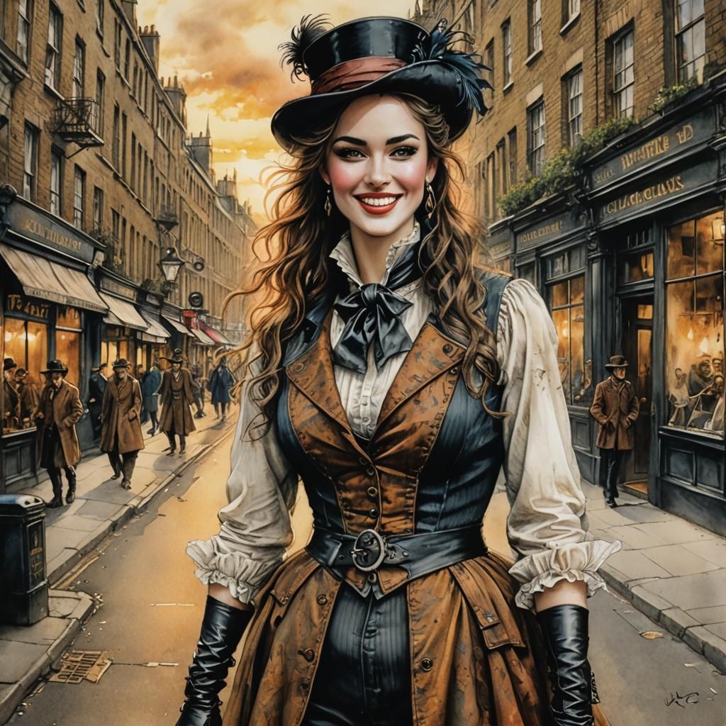 Femme Fatale Artful Dodger in London Street