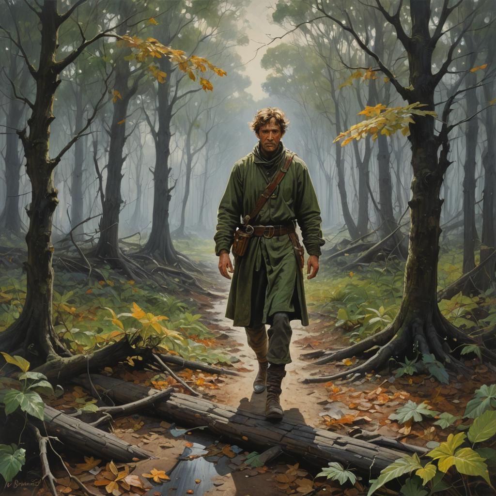 Surreal Journey: An Oil Painting of Unseen Desire