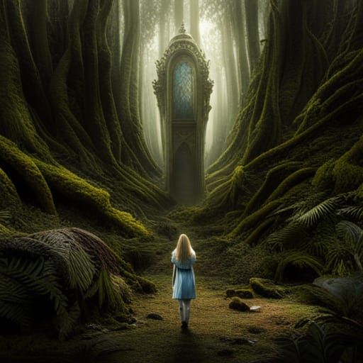 Alice in Wonderland: Ten Feet Tall Digital Art
