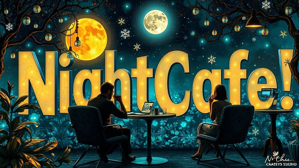 Glowing Dreamscape at NightCafe Studio in Vibrant Art Nouvea...