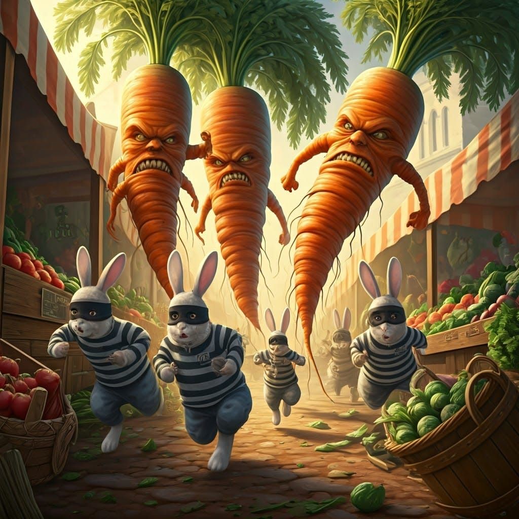 Twisted Carrots Rampage Through Farmers Market in a Surreal ...