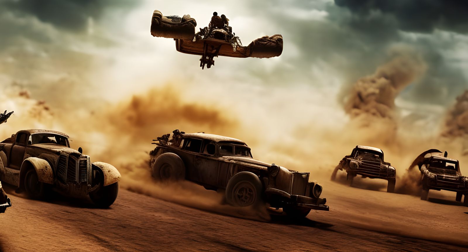 Max Rockatansky's Fury Road Battle: Dystopian Sci-Fi