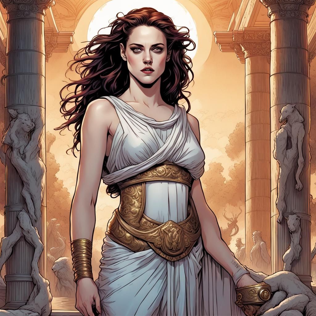 Kristen Stewart as Medea in Comic Book Art Style