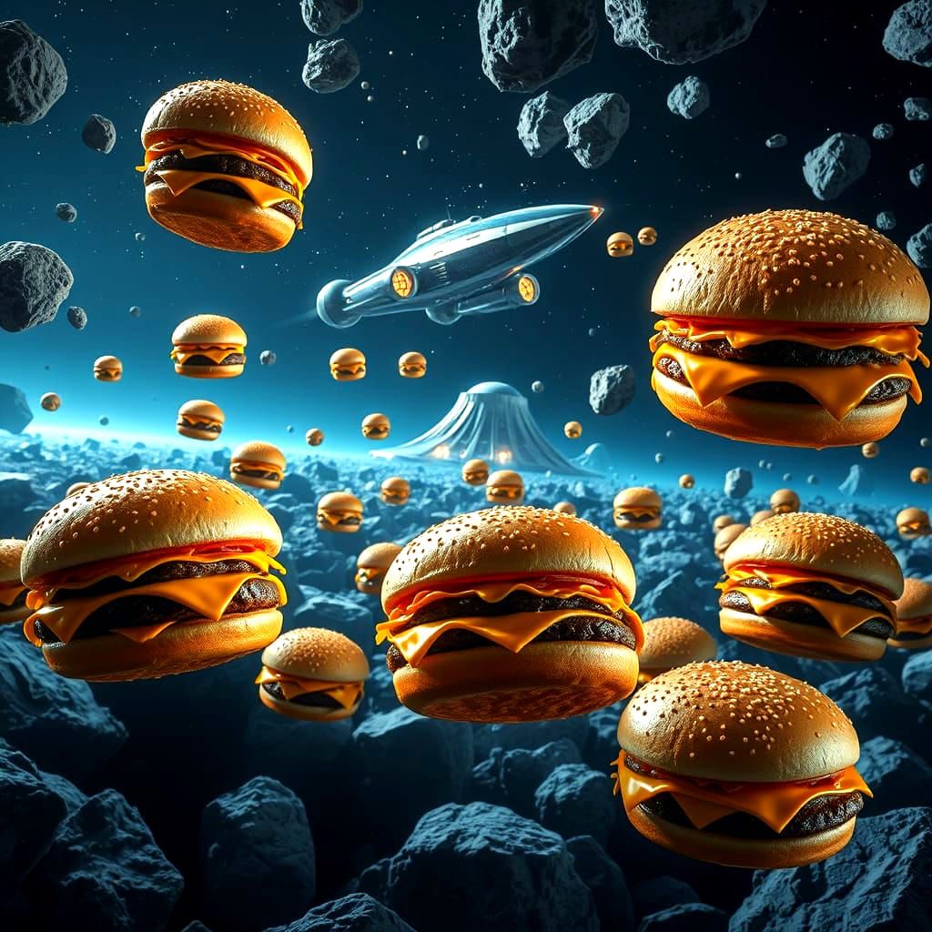Cosmic Cheeseburgers in an Asteroid Cloud