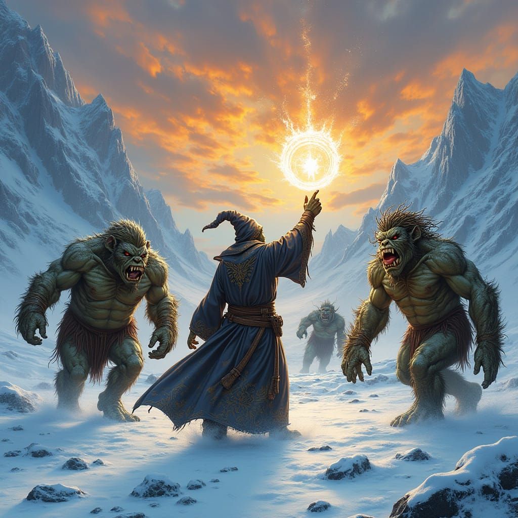 Epic D&D Battle in Icy Wonderland