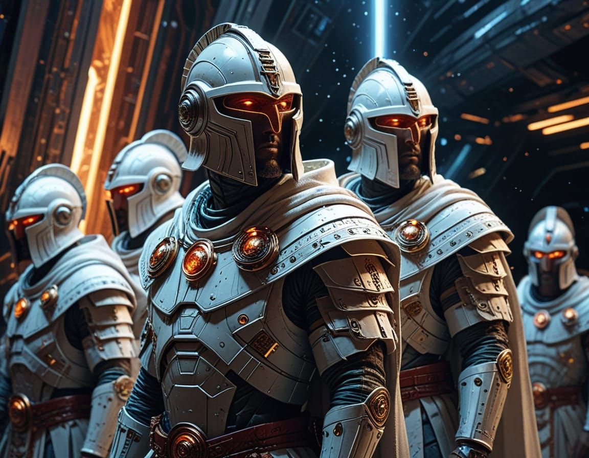 Roman Legion on Spaceship in Moebius Comic Style