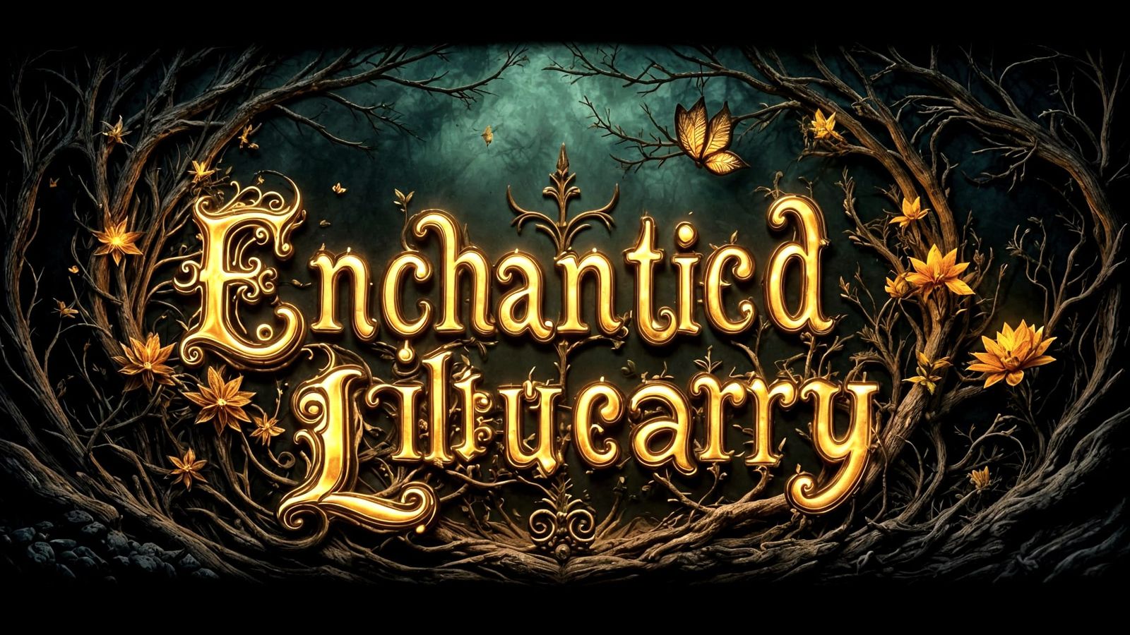 Enchanted Library Letters Backlit