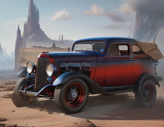 Detailed Matte Painting of Donald Trump