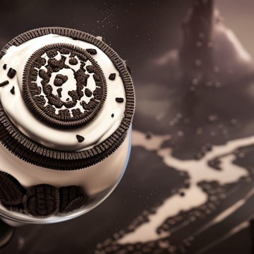 Fantastical Oreo Milkshake Concept Art