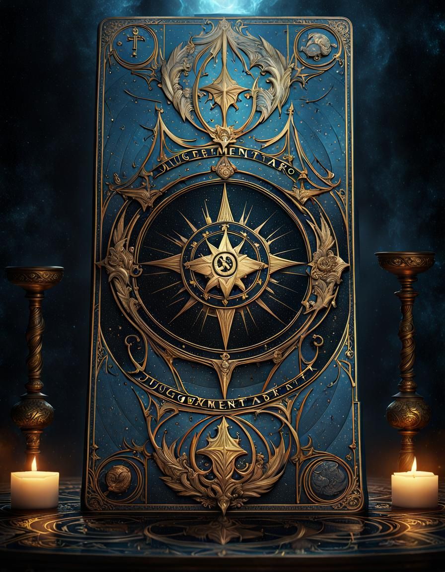Judgement Tarot Card in Epic Digital Painting Style