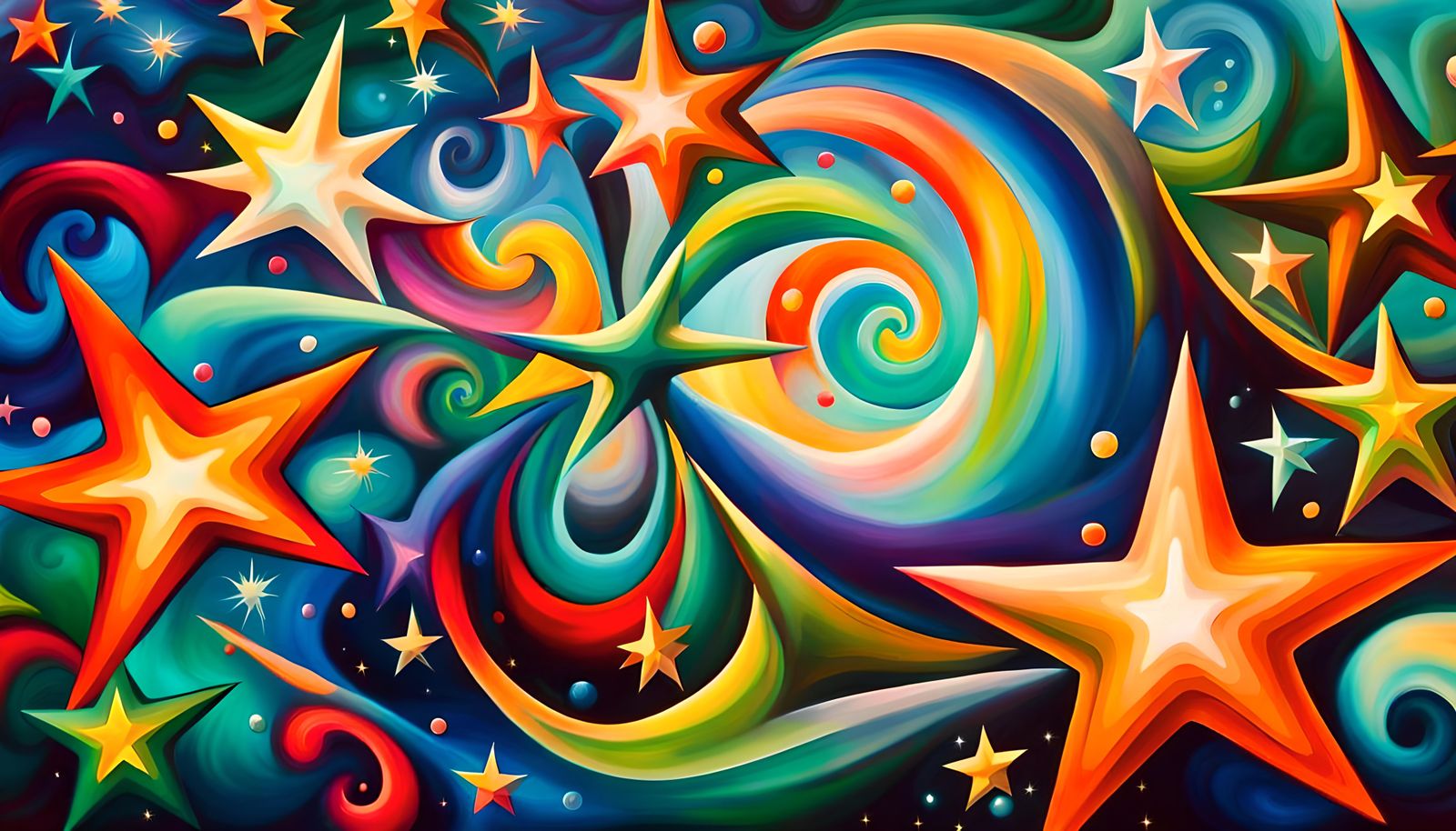 Swirling Newborn Stars in Iridescent Plasma Maelstrom