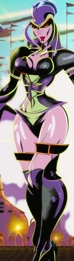 Cynthia Rothrock as Dark Queen: Manga Anime Portrait